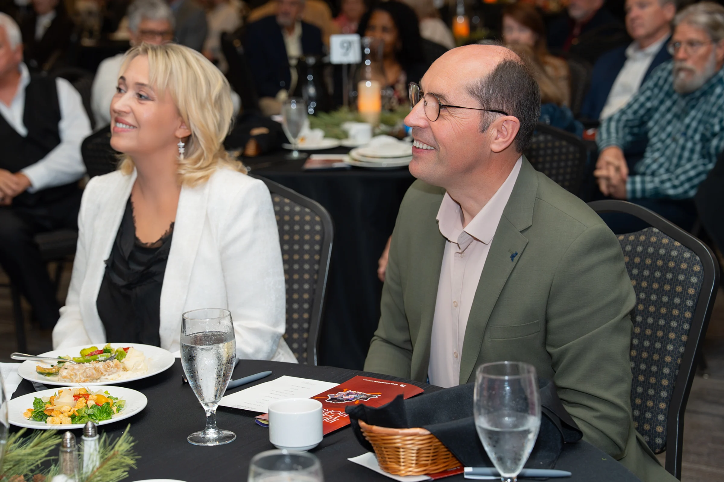 Guests connecting at Beyond the Borders